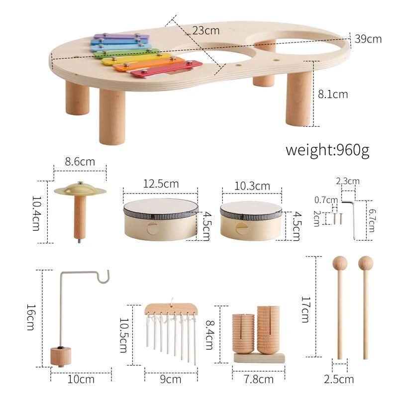 Wooden Xylophone with Glockenspiel, Wooden Toys for 1 Year Old – image 6