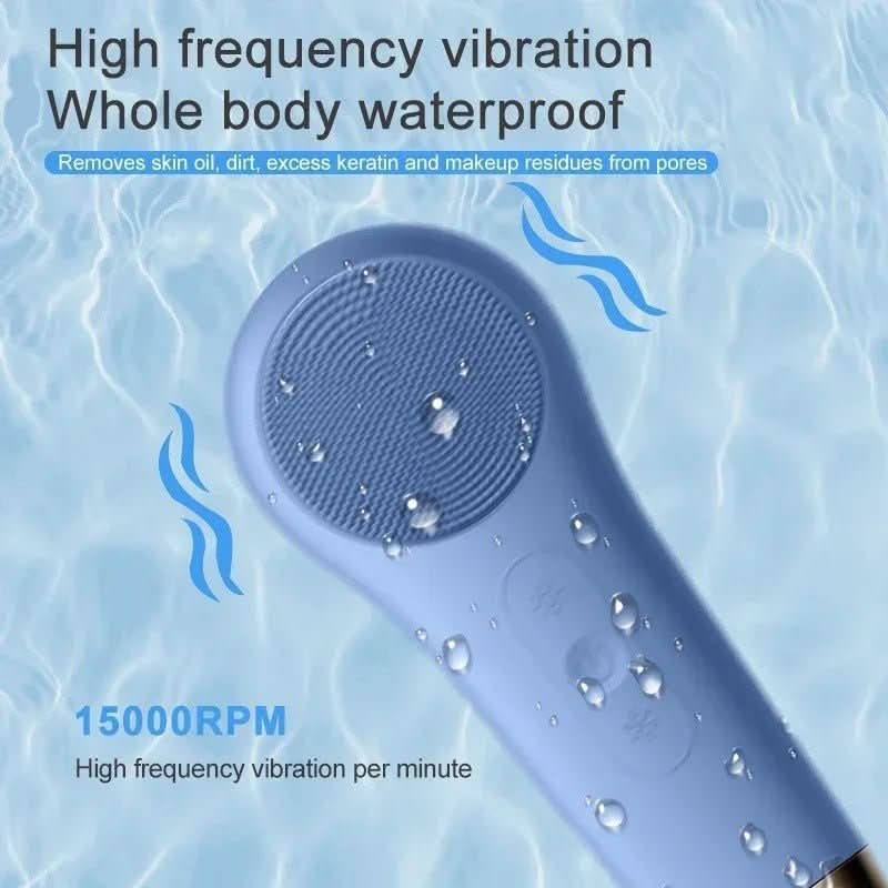 Facial Brush, Silicone Face Cleansing Brush with Heat and Cold – image 6