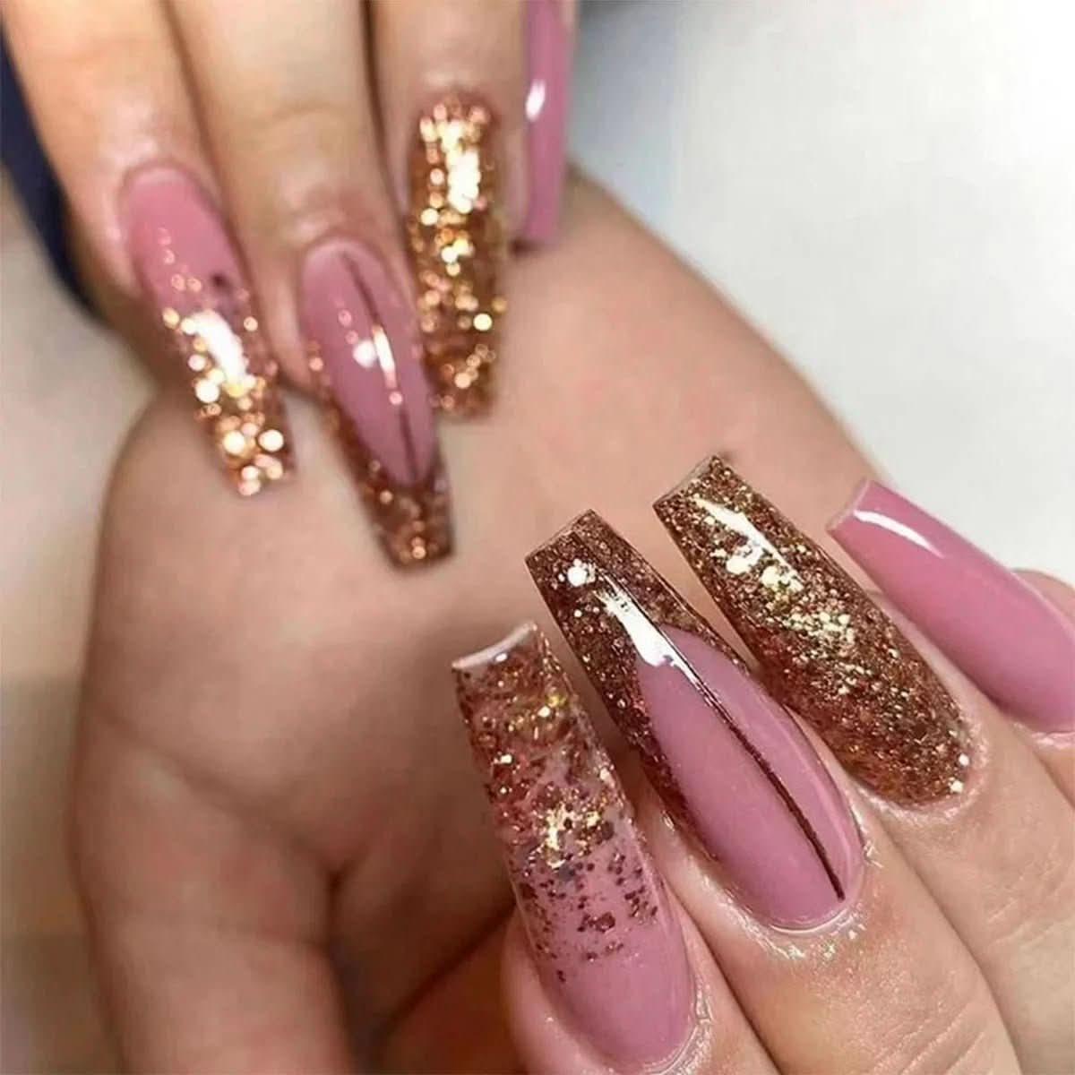 Pink Press On Nails with Glue, False Nails in Pink Designs for Any Occasion – image 13