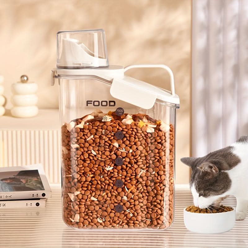 Airtight Dog Food Container, Dog Food Storage Container with Scale and Handle