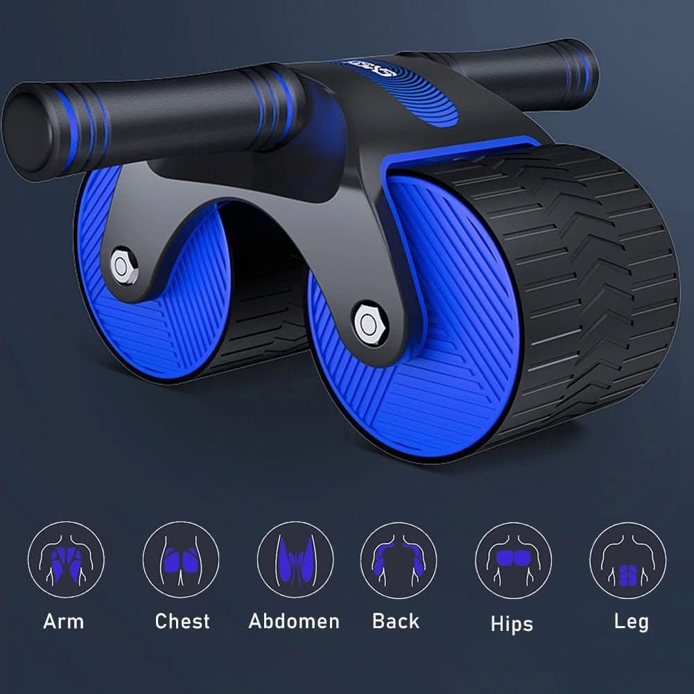 Ab Roller with Automatic Recoil, Abdominal Roller for Home Gym Equipment
