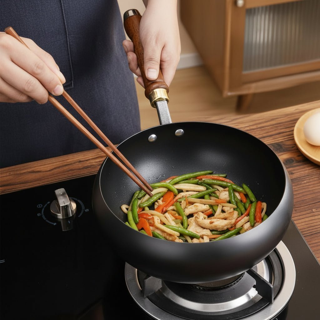 Cast Iron Frying Pan for Hob and Oven, Cast Iron Pan with Lid – image 5
