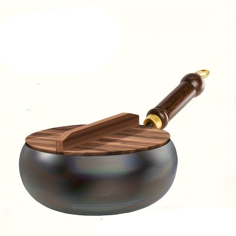 Cast Iron Pan with Lid, Heavy Duty Cast Iron Skillet Pan 24 cm or 28 cm – image 8