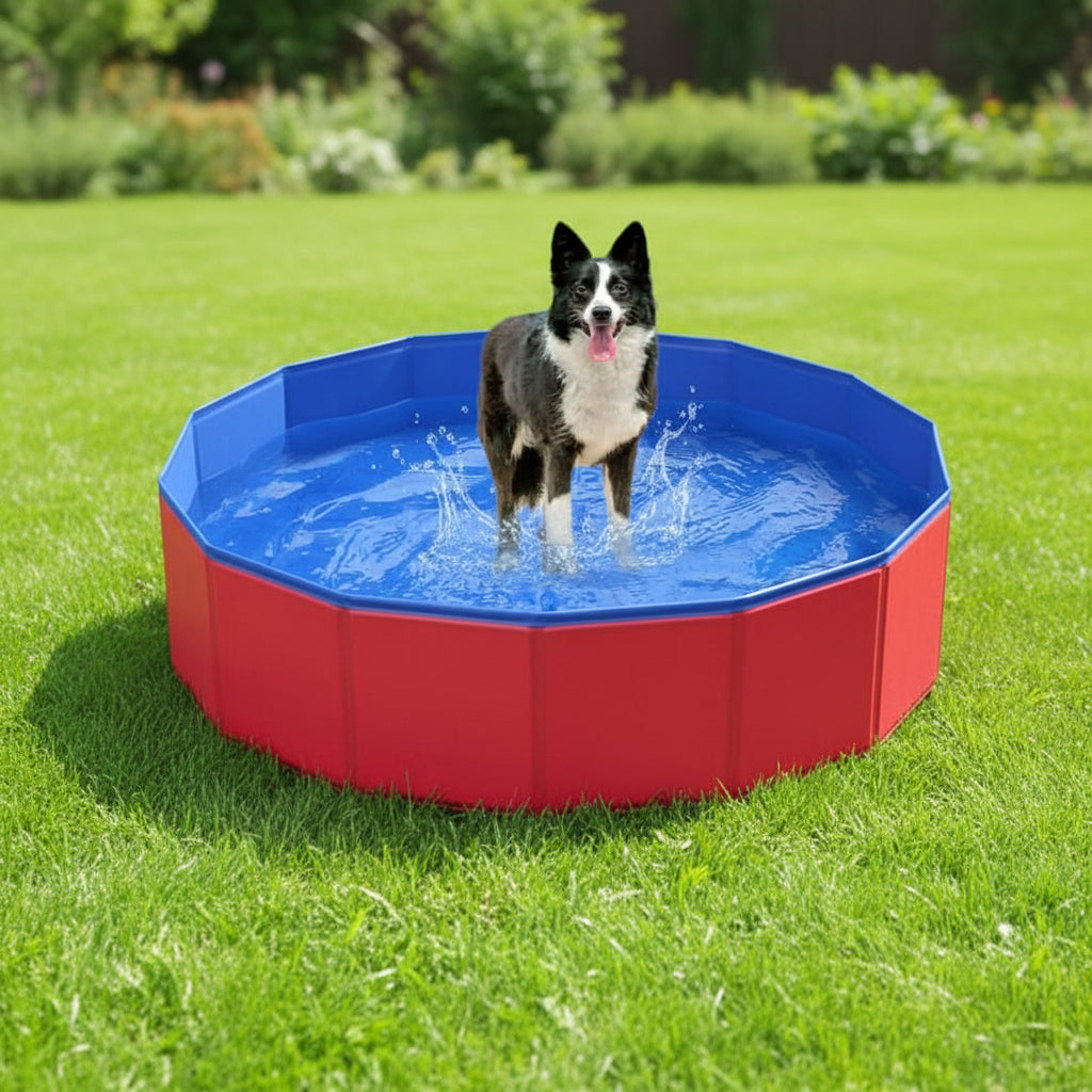 Foldable Dog Pool, Dog Paddling Pool Without Inflation