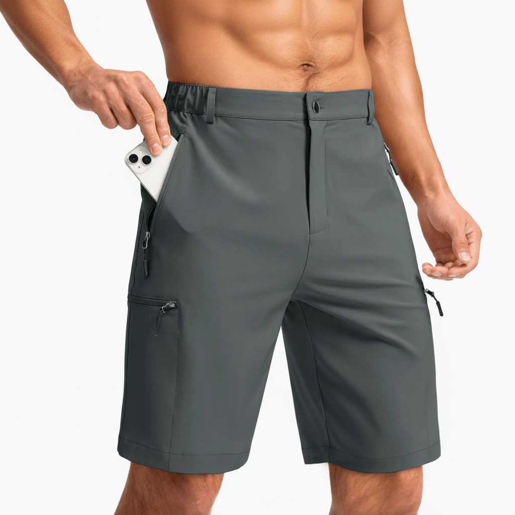 Mens Cargo Shorts, Bermuda Shorts with Multi Pockets – image 10
