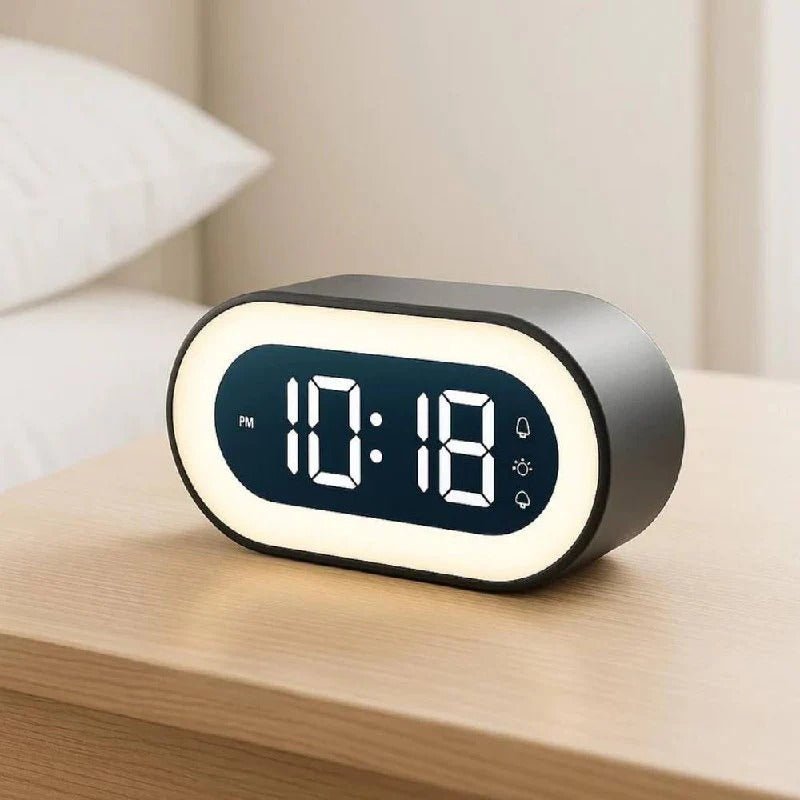Digital Alarm Clock with Night Light, Dimmable Bedside Clock with Adjustable Brightness, Digital Clock for Bedroom_00