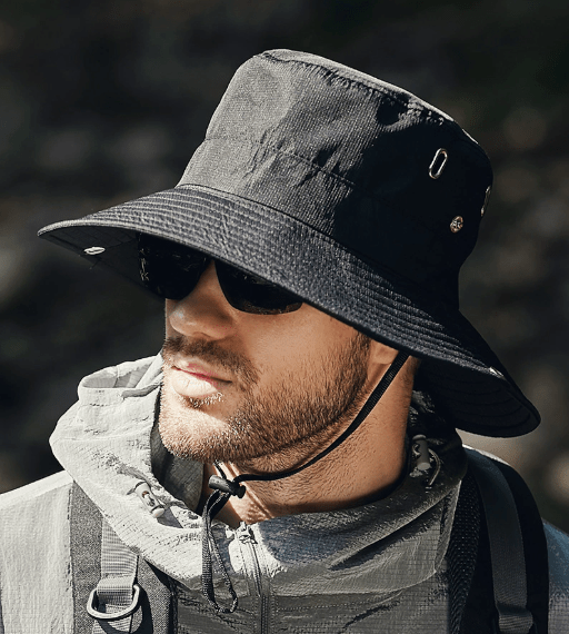 Sun Hat with UV Protection, Wide Brim Hat for Hiking and Camping, Foldable Summer Hat for Fishing_01