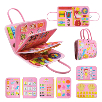 Montessori Busy Book, Sensory Book with Colours and Shapes, Montessori Toys for 2 Year Olds, Toys for 3 Year Olds_15