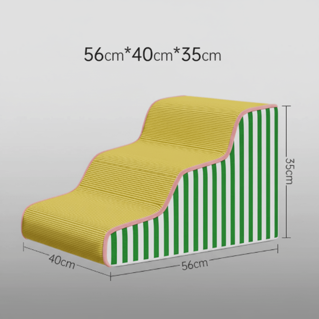 Dog Bed Stairs with Gentle Incline, Foam Dog Steps for Sofa and Bed, Dog Stairs for Small and Senior Dogs_05