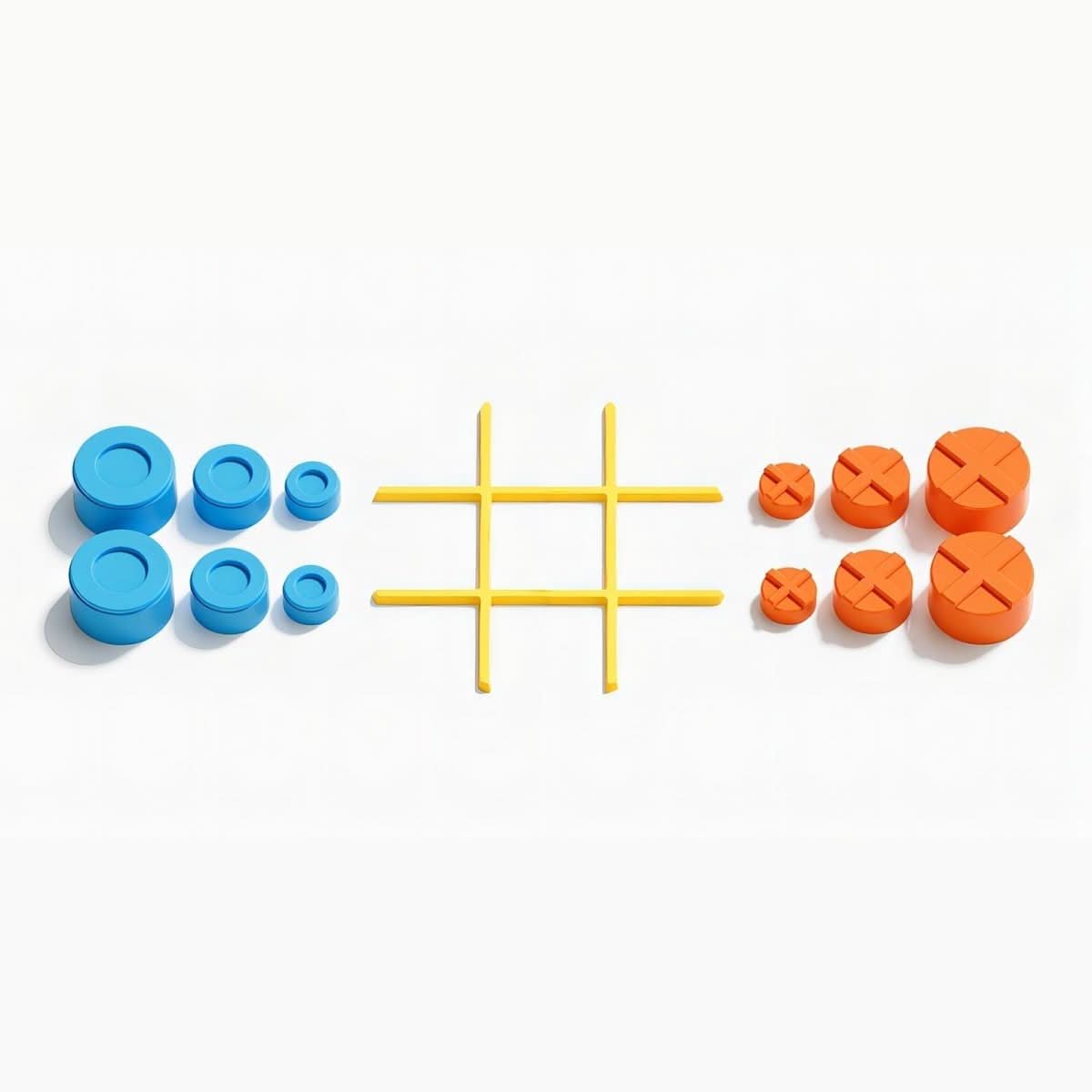 Tic Tac Toe Game, Noughts and Crosses Board Games, 2 Player Games for Kids and Family, Portable Travel Games_02