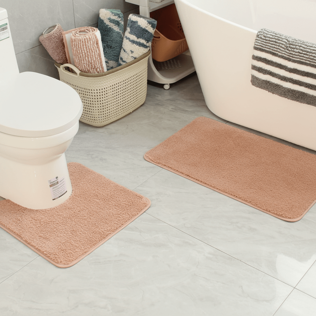 Bath Mats, Fluffy Non Slip Bathroom Mat – image 4