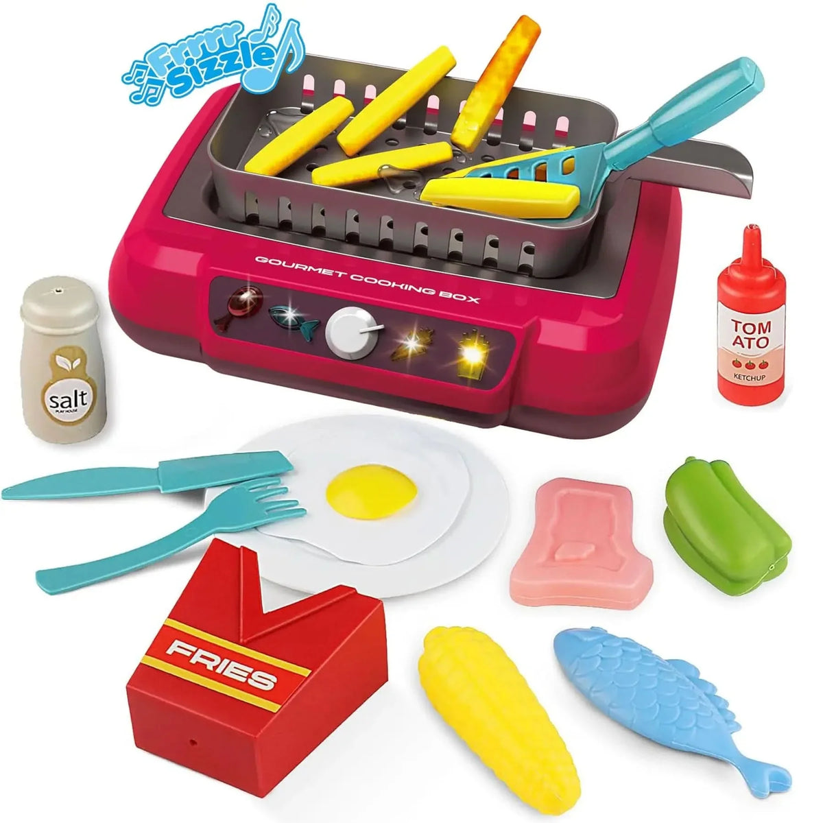 Play Kitchen Set, Toy Kitchenware with Pots and Spatulas, Kids Kitchen Set for Toddlers, Role Play Toys for Ages 2 to 6_05