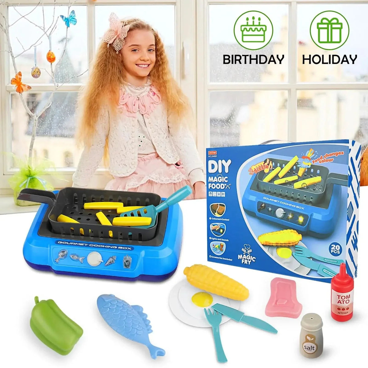 Play Kitchen Set, Toy Kitchenware with Pots and Spatulas, Kids Kitchen Set for Toddlers, Role Play Toys for Ages 2 to 6_01