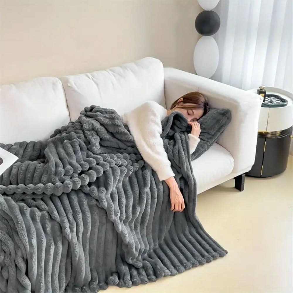 Throw Blanket for Sofa and Bed, Soft Sofa Throw, Large Bed Throw, Warm Winter Blanket for Reading Chair_02