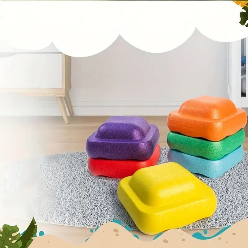 Balance Stones for Kids, Stepping Stones Toy for Indoor Obstacle Course, Plastic Stepping Stones, Toys for 3 Year Olds_07