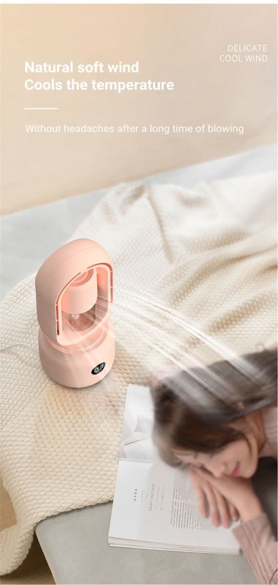 Bladeless Fan, Portable Fan with Humidifier and Night Light, Rechargeable Desk Fan for Bedroom and Office_11