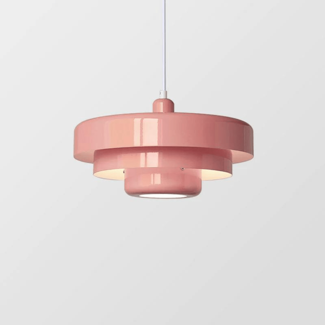 3 Tier Hanging Light with Metal Shades in Macaron Colours for Dining Room – image 14