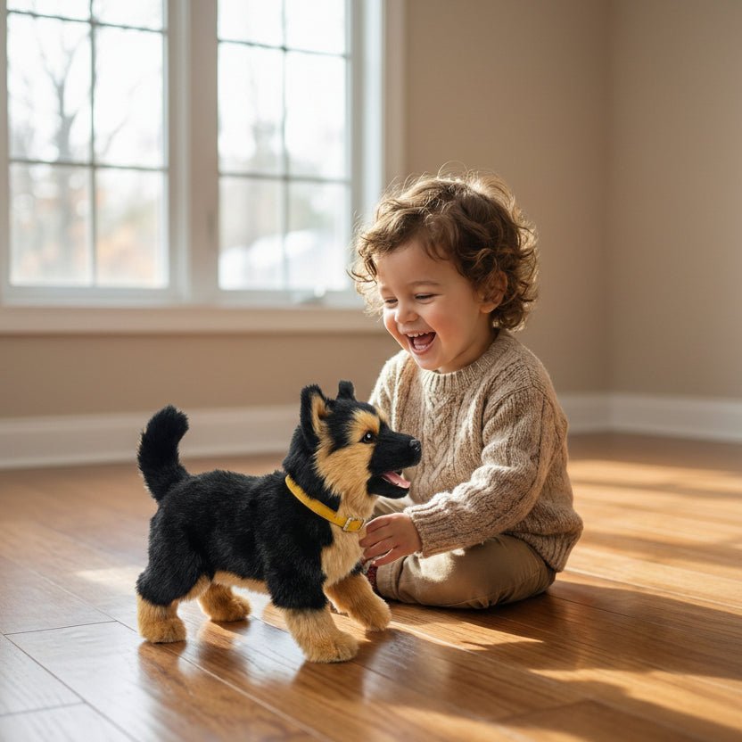 Teddy Dog Soft Toy, Realistic Plush Toy Dog 20 cm