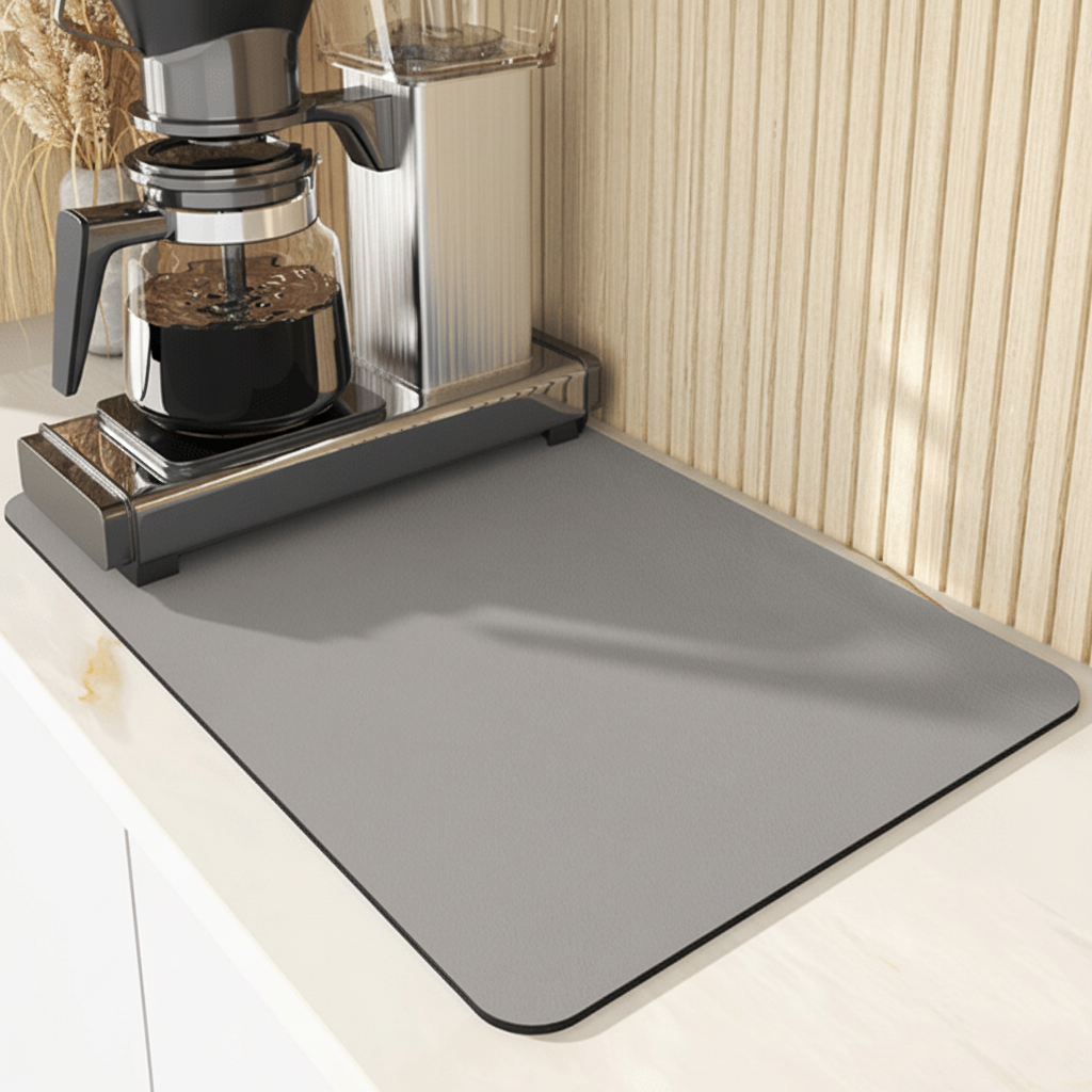 Dish Drying Mat, Diatomite Kitchen Drying Mat for Worktop – image 8