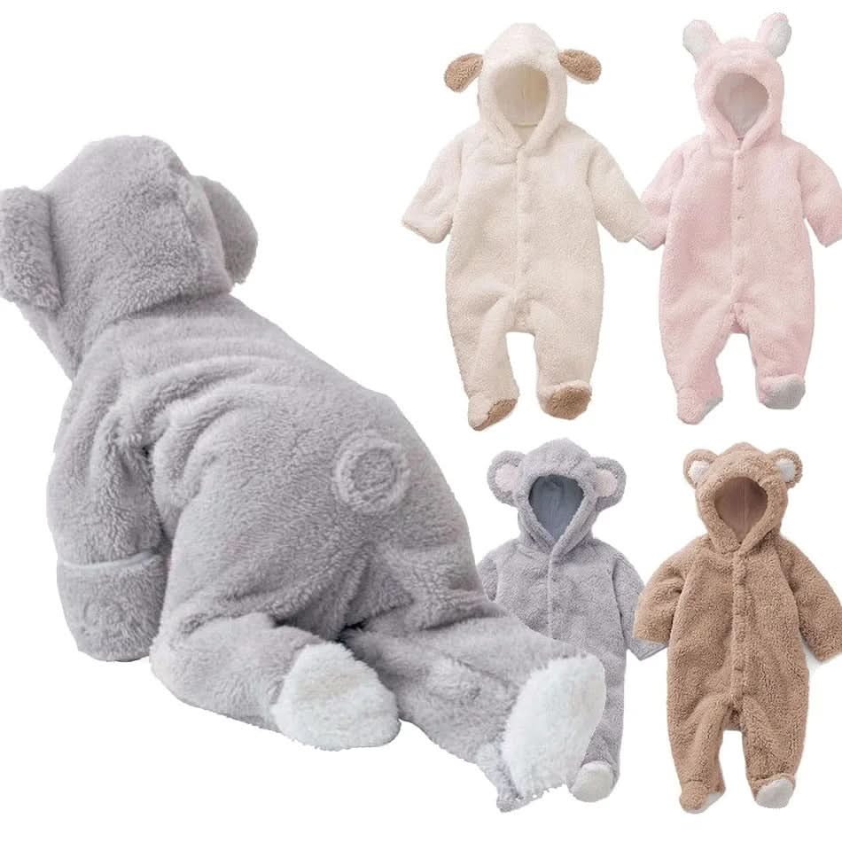 Baby Romper with Hood, Newborn Baby Clothes 0 to 12 Months, Baby Boy Clothes, Cotton Newborn Babygrow_10