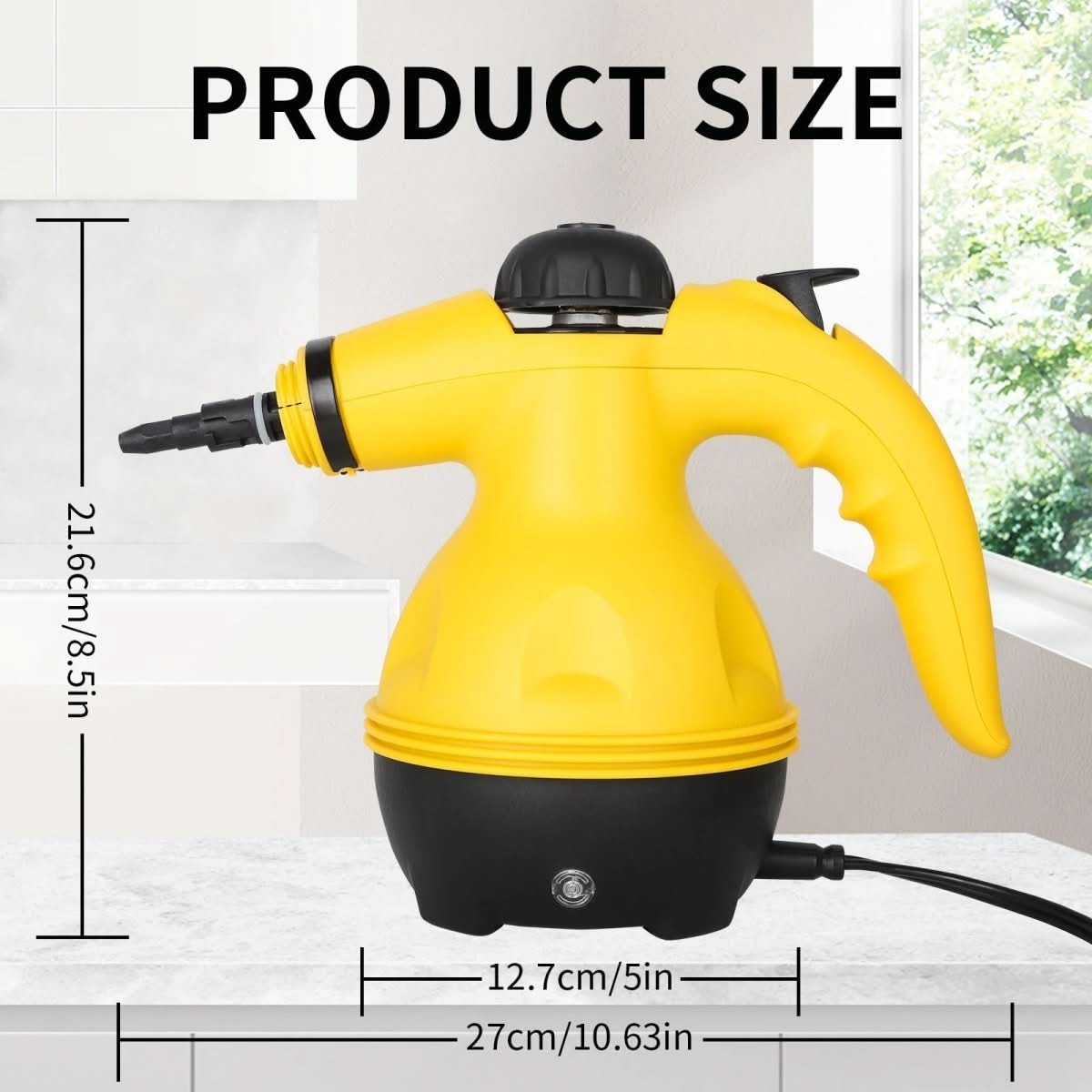 Handheld Steam Cleaners with 8 Attachments for Sofa and Windows, Upholstery Cleaner, Clothes Steamer for Household Use_06