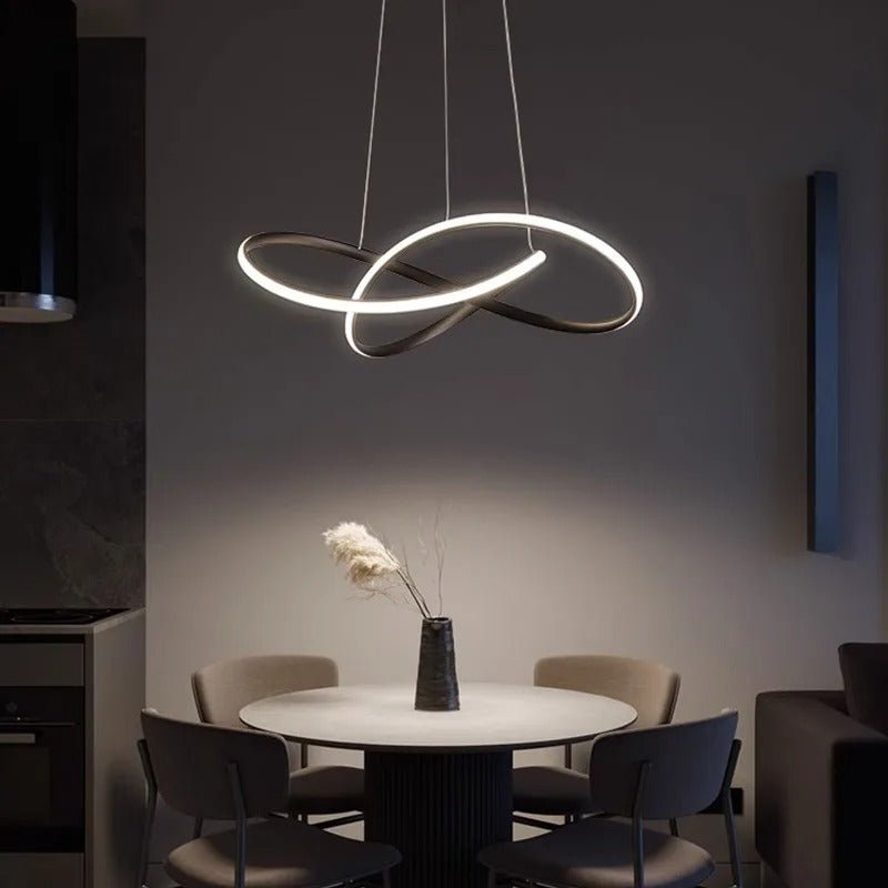 LED Ceiling Light Dimmable with Remote Control, Cloverleaf Pendant Light for Living Room – image 19