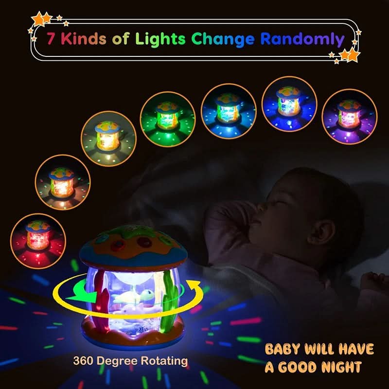 Night Light Projector with Ocean Light and Music, Baby Toys for 6 Month Old, Baby Shower Gifts, Musical Carousel_11