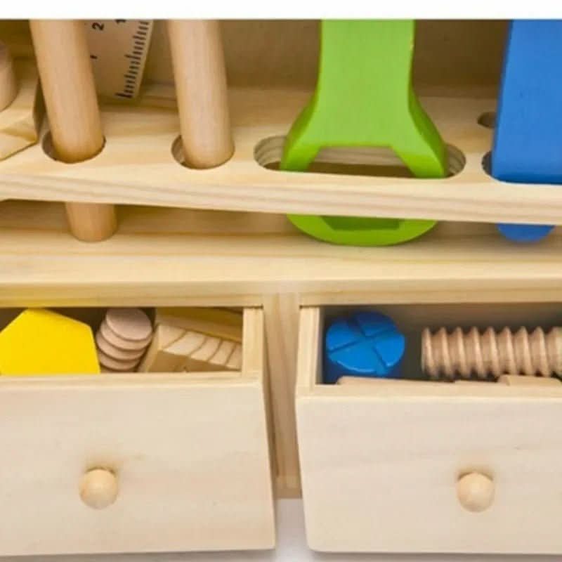 Wooden Construction Set with Case, Montessori Toys for 3 Year Olds – image 10