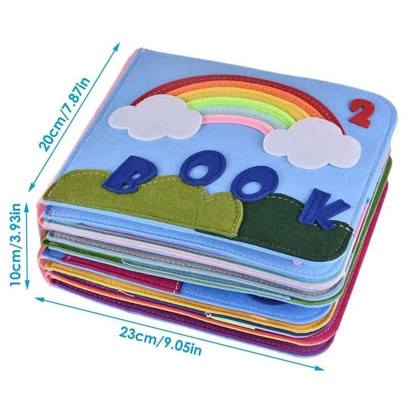 Montessori Busy Book, Sensory Quiet Book with 16 Stories