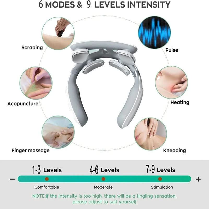 Neck Massagers with Heat and Vibration, Muscle Massager for Relaxation – image 4