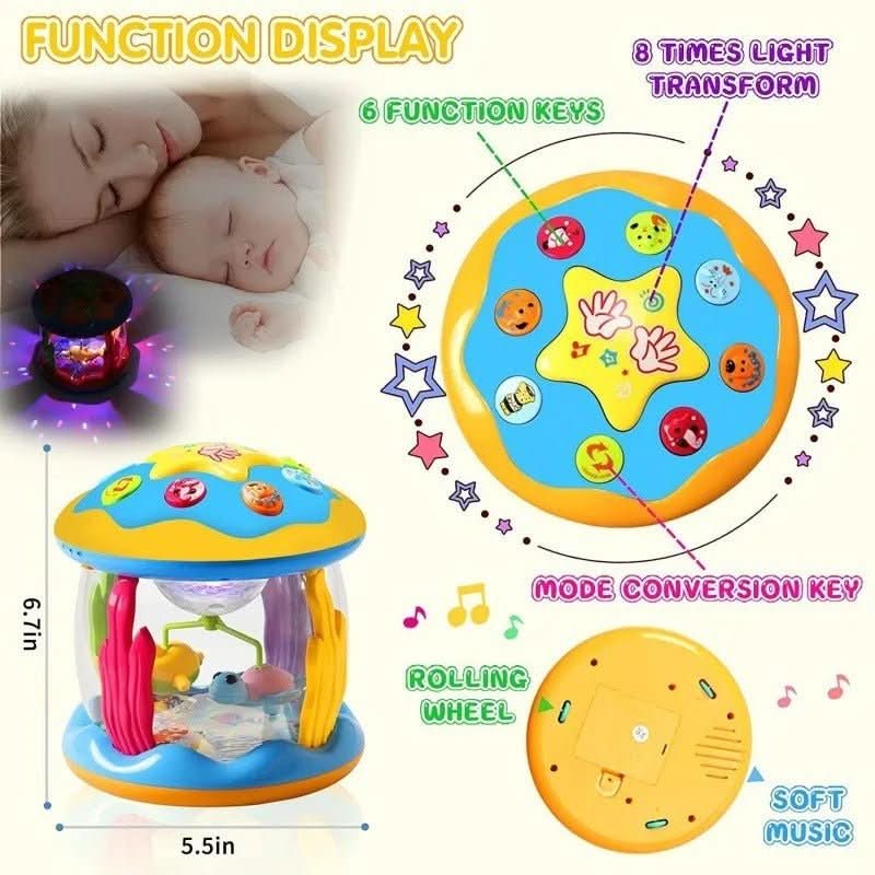 Night Light Projector with Ocean Light and Music, Baby Toys for 6 Month Old, Baby Shower Gifts, Musical Carousel_07