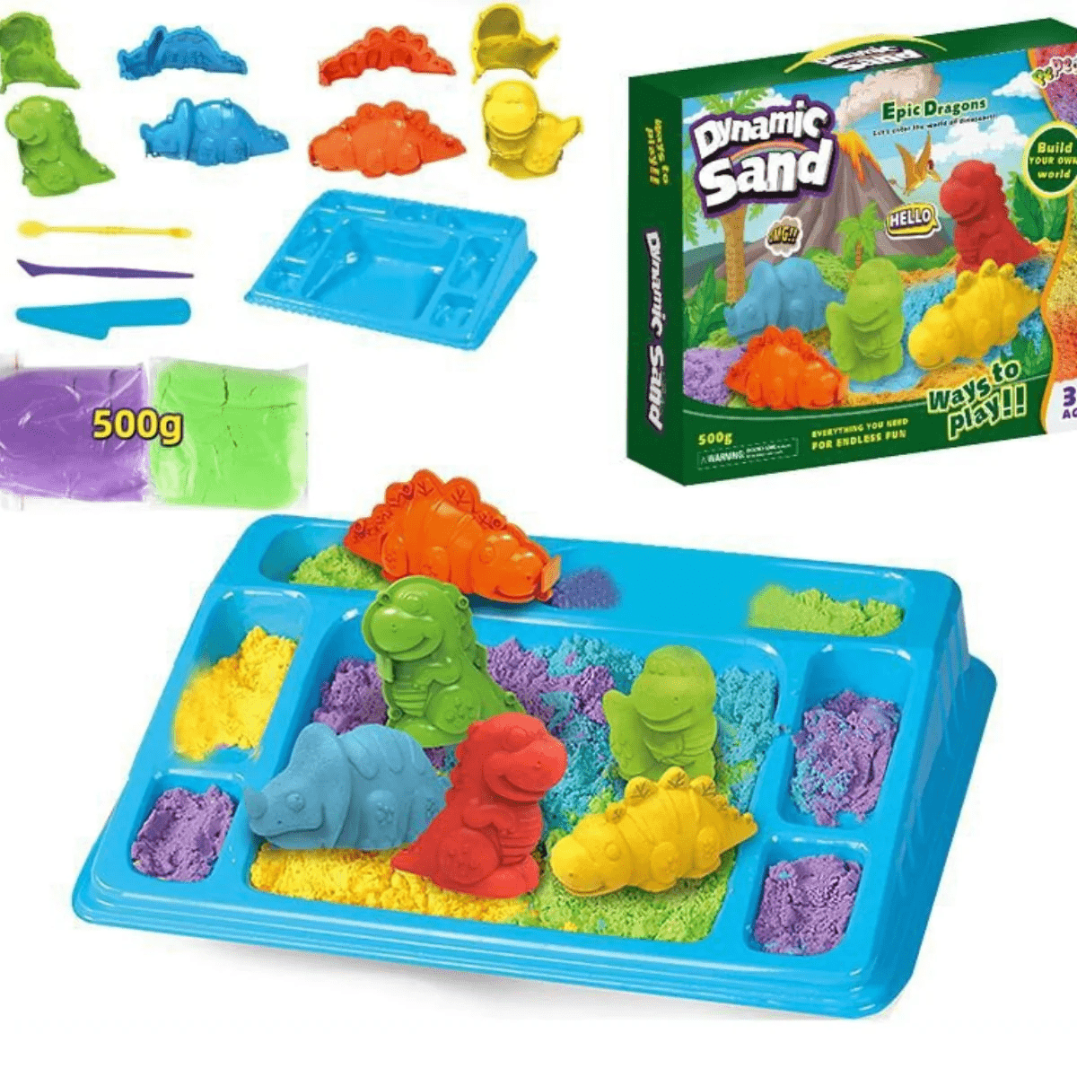 Kinetic Sand Set, Magic Sand for Creative Play – image 8