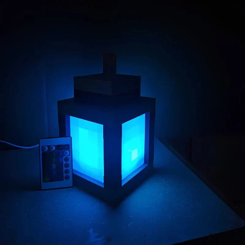 Rechargeable Night Light, Pixel LED Night Light for Bedroom and Desk, Nightstand Lamp, Mood Lighting for Game Room_07