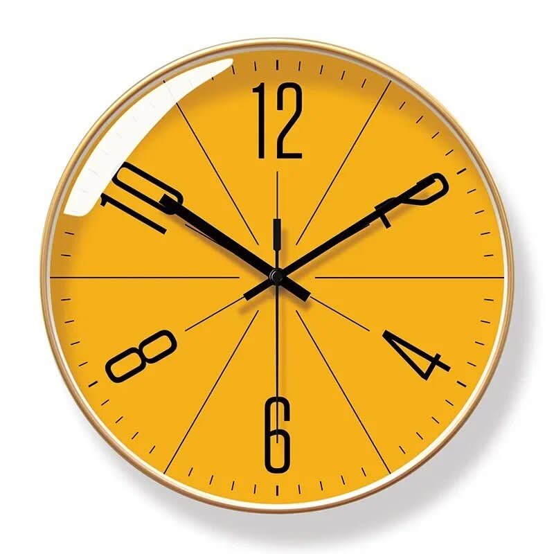 Wall Clocks, Silent Kitchen Clock with Quartz Movement, Nordic Black Wall Clock for Living Room and Bedroom_07