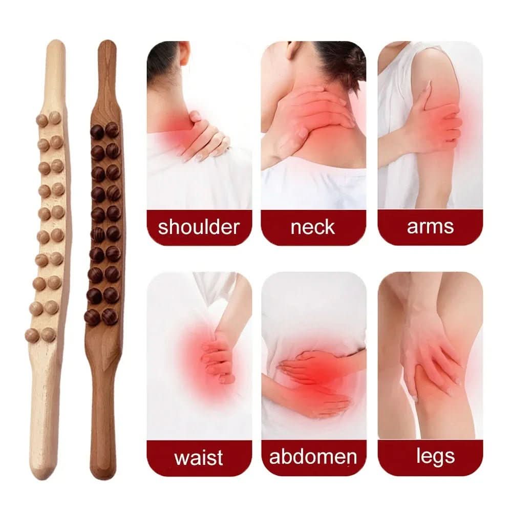 Gua Sha Massage Stick, Massage Roller Stick with 8 or 20 Beads – image 5