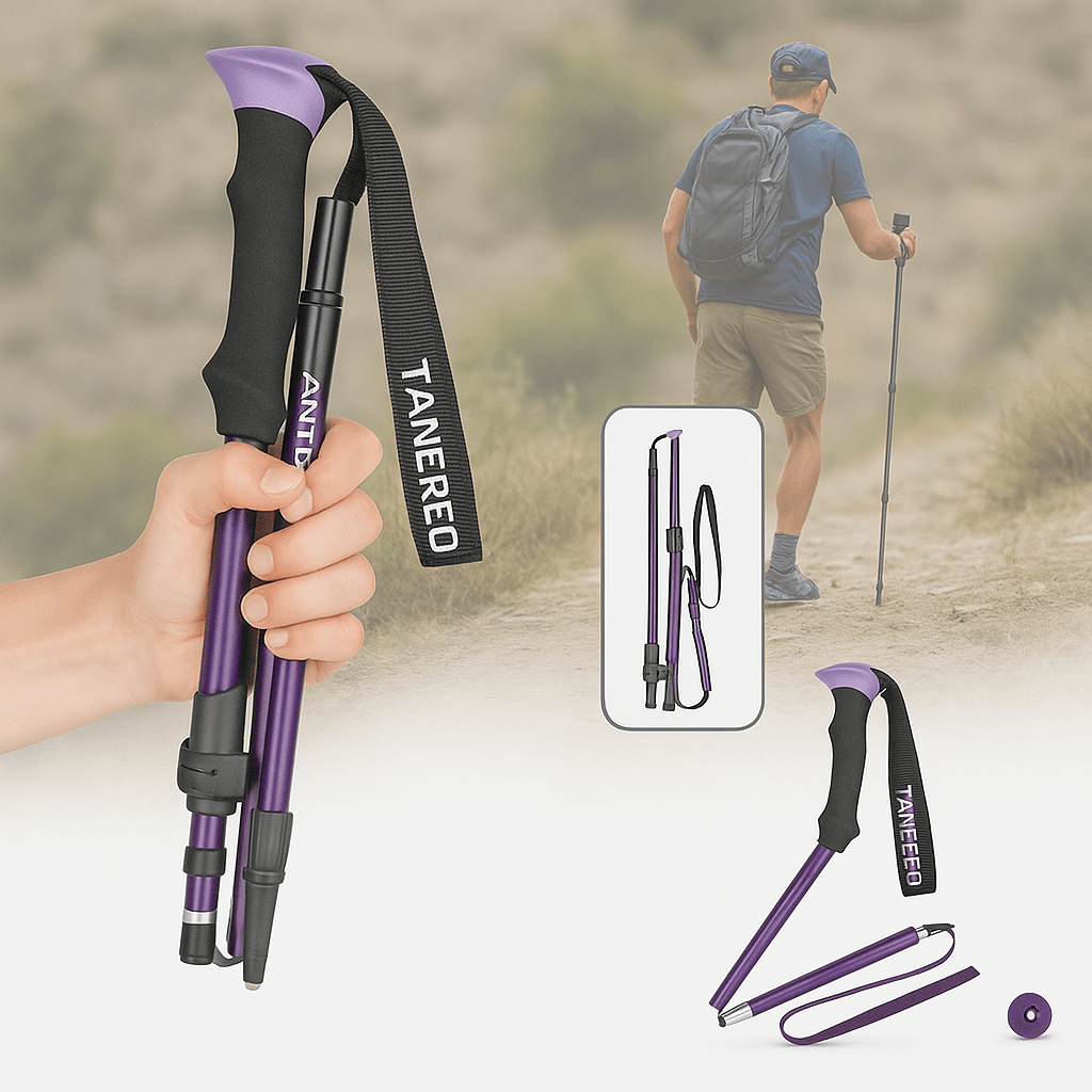 Hiking Pole Foldable, Collapsible Walking Pole with Quick Release – image 9