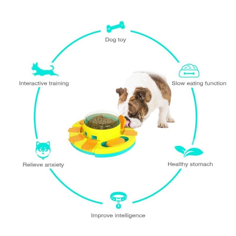 Slow Feeder Dog Bowl, Puzzle Feeder Dog Food Bowl for Small and Medium Dogs