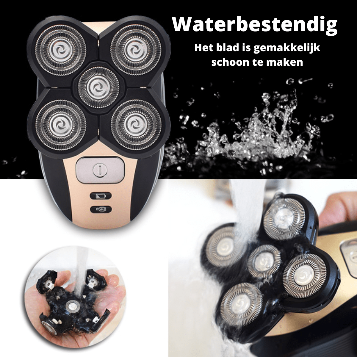 Electric Shaver for Men, Waterproof Electric Razor for Wet and Dry Use