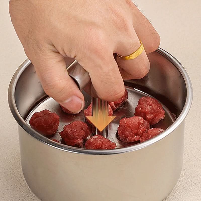 Meatball Maker Stainless Steel, Meatball Mould with 6 or 12 Holes, Kitchen Gadgets for Meat and Vegan Balls_03