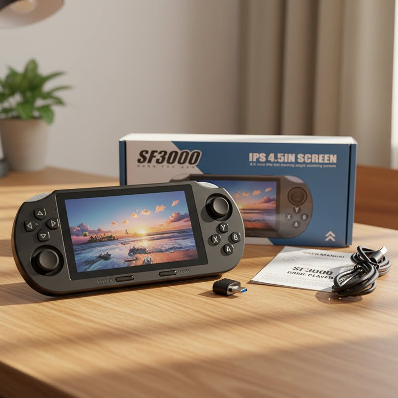Handheld Game Console, Portable Games Console with HD Display, Handheld Gaming Device for Travel