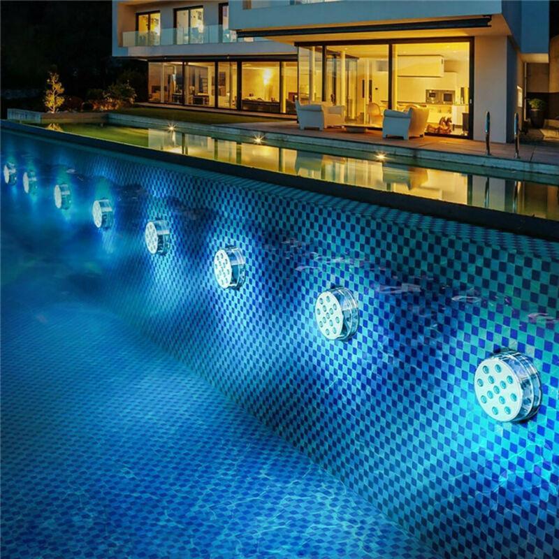 Pool Lights with Remote Control, Waterproof LED Lights for Hot Tub, Underwater Pool Lighting, Colour Changing LED Light