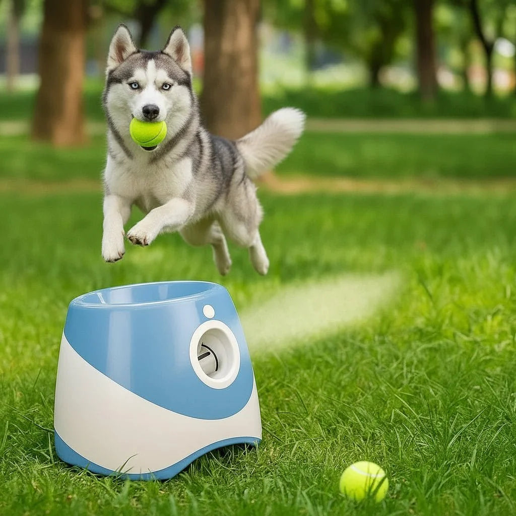 Dog Ball Launcher, Automatic Ball Thrower for Dogs, Interactive Dog Toy, Rechargeable Tennis Ball Launcher for Dogs_04