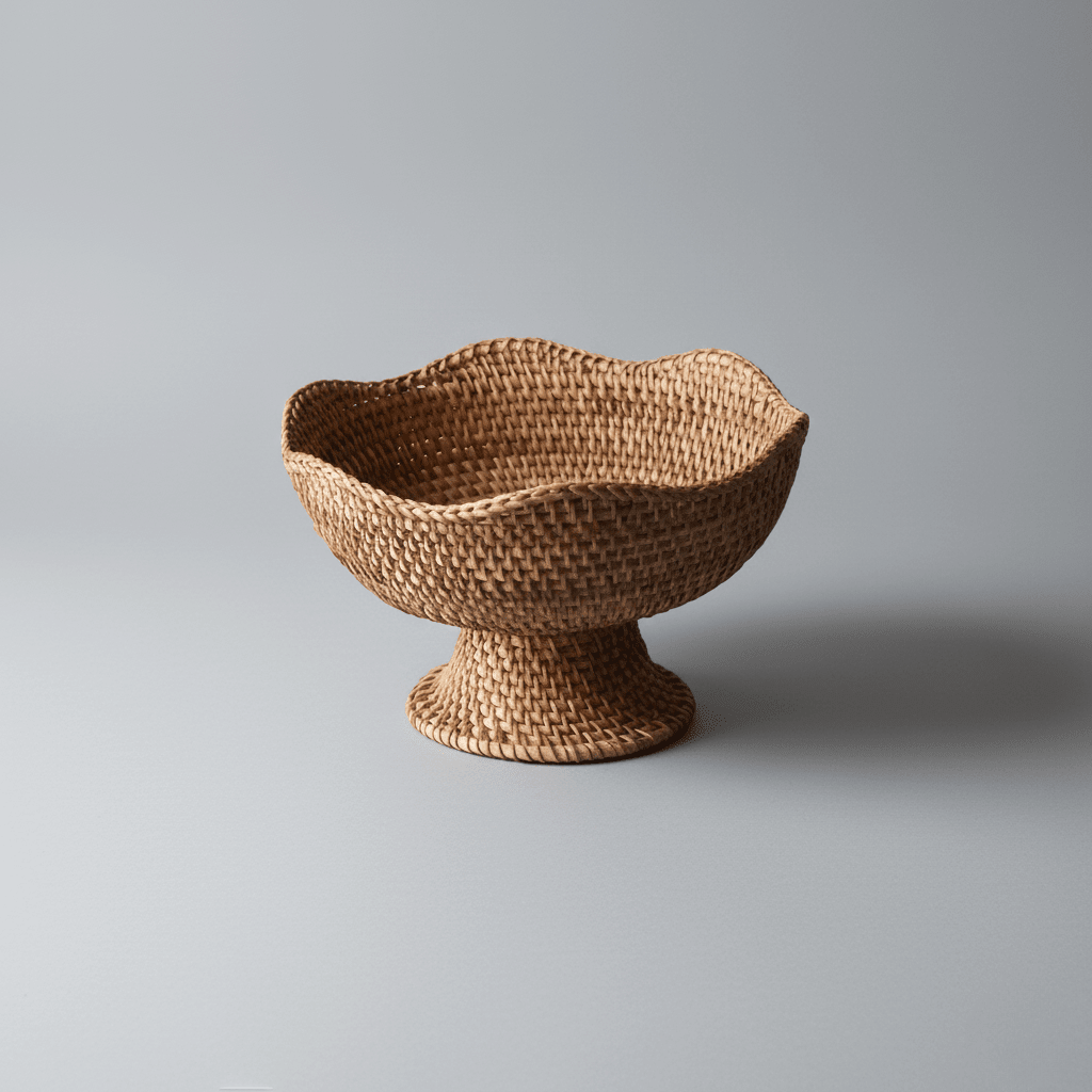 Wicker Basket, Rattan Fruit Basket for Kitchen, Handcrafted Woven Storage Basket for Fruit and Bread_08
