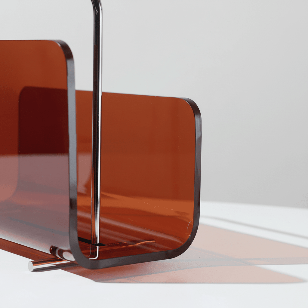 Acrylic Magazine Holder, Modern Magazine Rack for Desk and Living Room – image 5