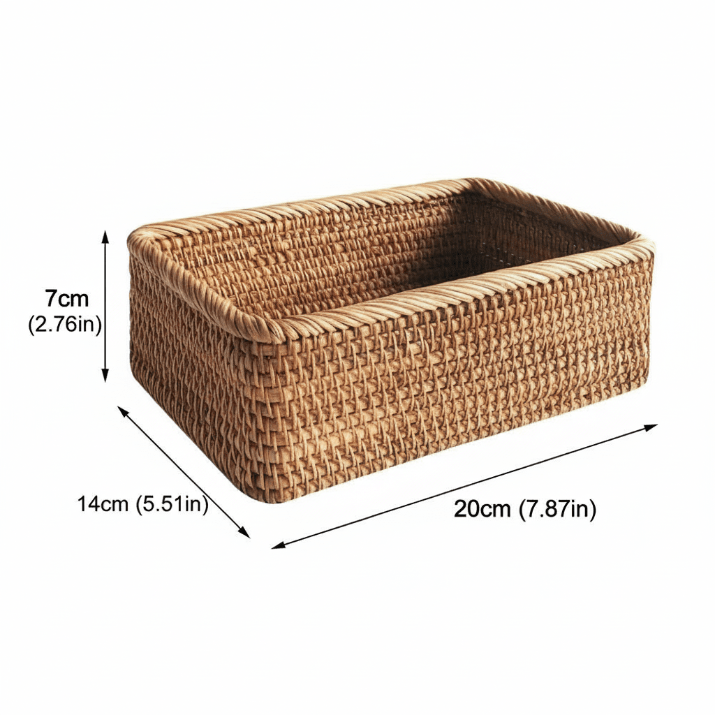 Wicker Baskets for Storage, Woven Storage Baskets in 3 Sizes, Rattan Look Blanket Basket for Living Room and Bathroom_07