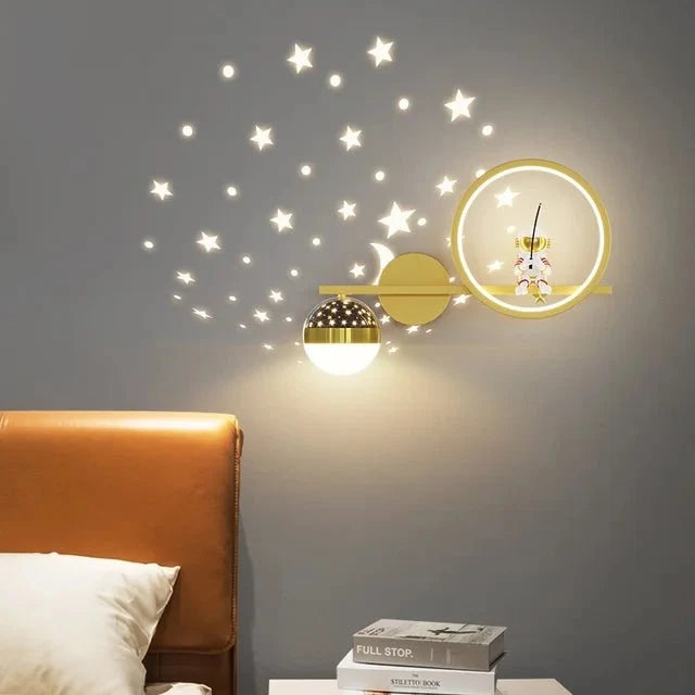 Children's Wall Light, Night Light for Kids Room with Modern Playful Design