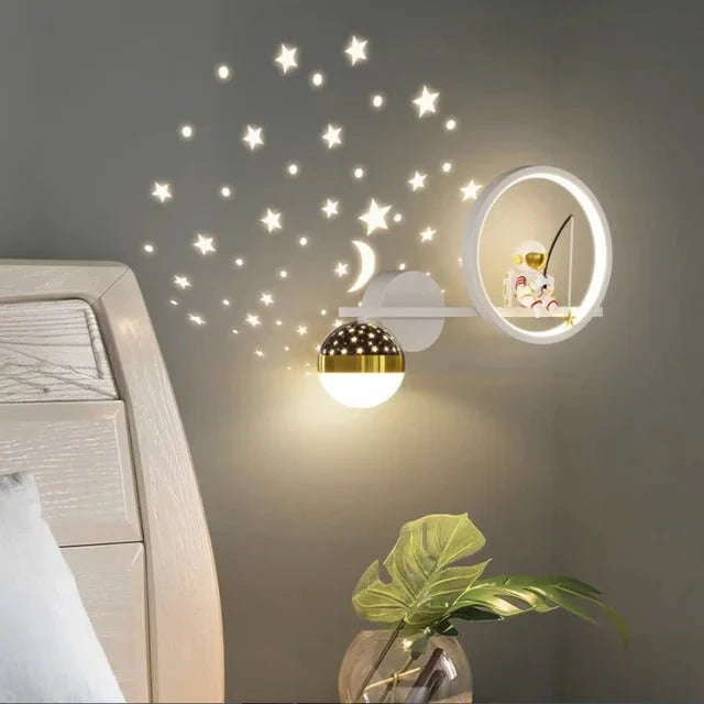 Children's Wall Light, LED Wall Lamp for Nursery and Playroom, Night Light for Kids Room with Modern Playful Design