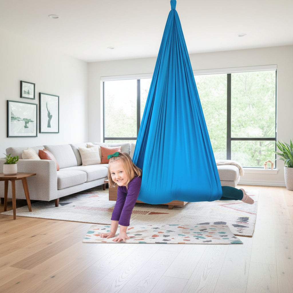 Sensory Swings for Kids, Indoor Swing for Children 3 to 10 Years, Therapy Swing up to 100 kg, Sensory Room Equipment