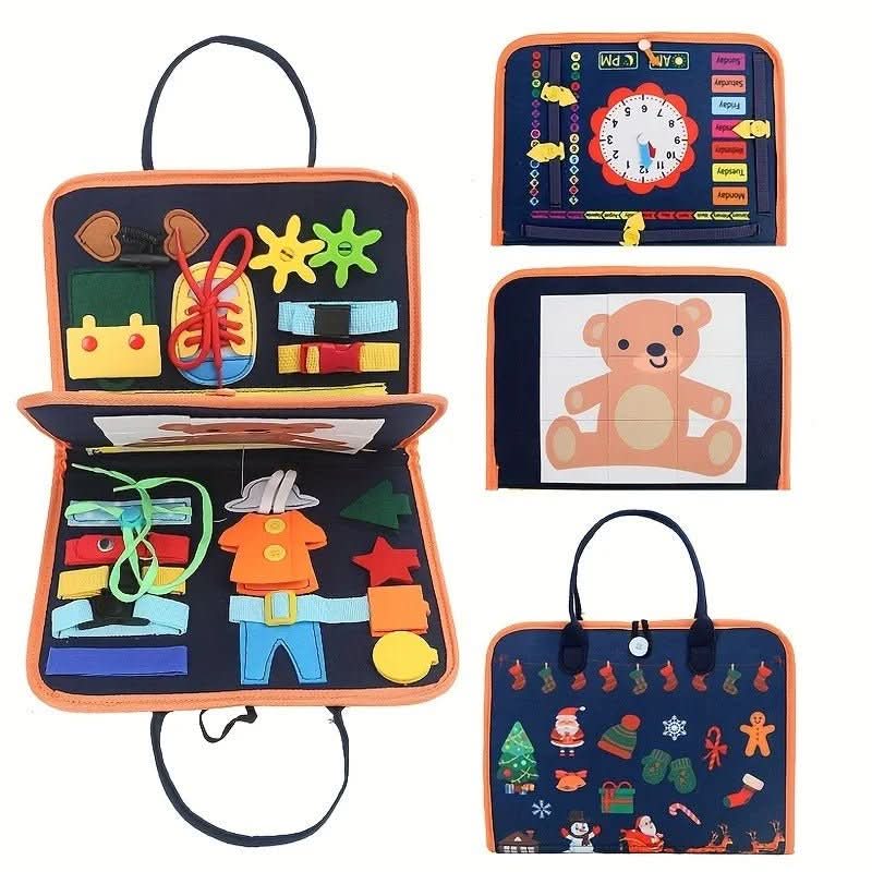Montessori Busy Book, Sensory Book with Colours and Shapes, Montessori Toys for 2 Year Olds, Toys for 3 Year Olds_09