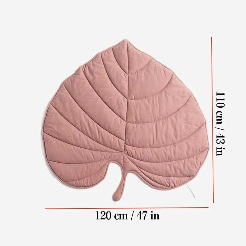 Dog Blankets, Leaf Shape Dog Mat for Large Dogs, Machine Washable Pet Blanket in Cotton and Polyester_15